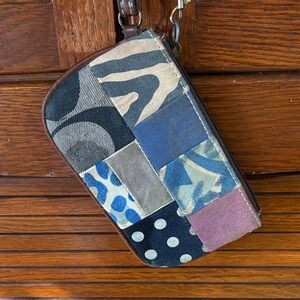 Coach Multicolor Patchwork Wristlet